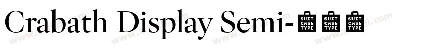 Crabath Display Semi字体转换